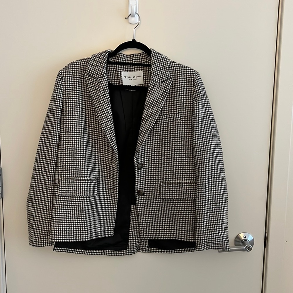 Petite Studio Wool Blazer (Size XS)
